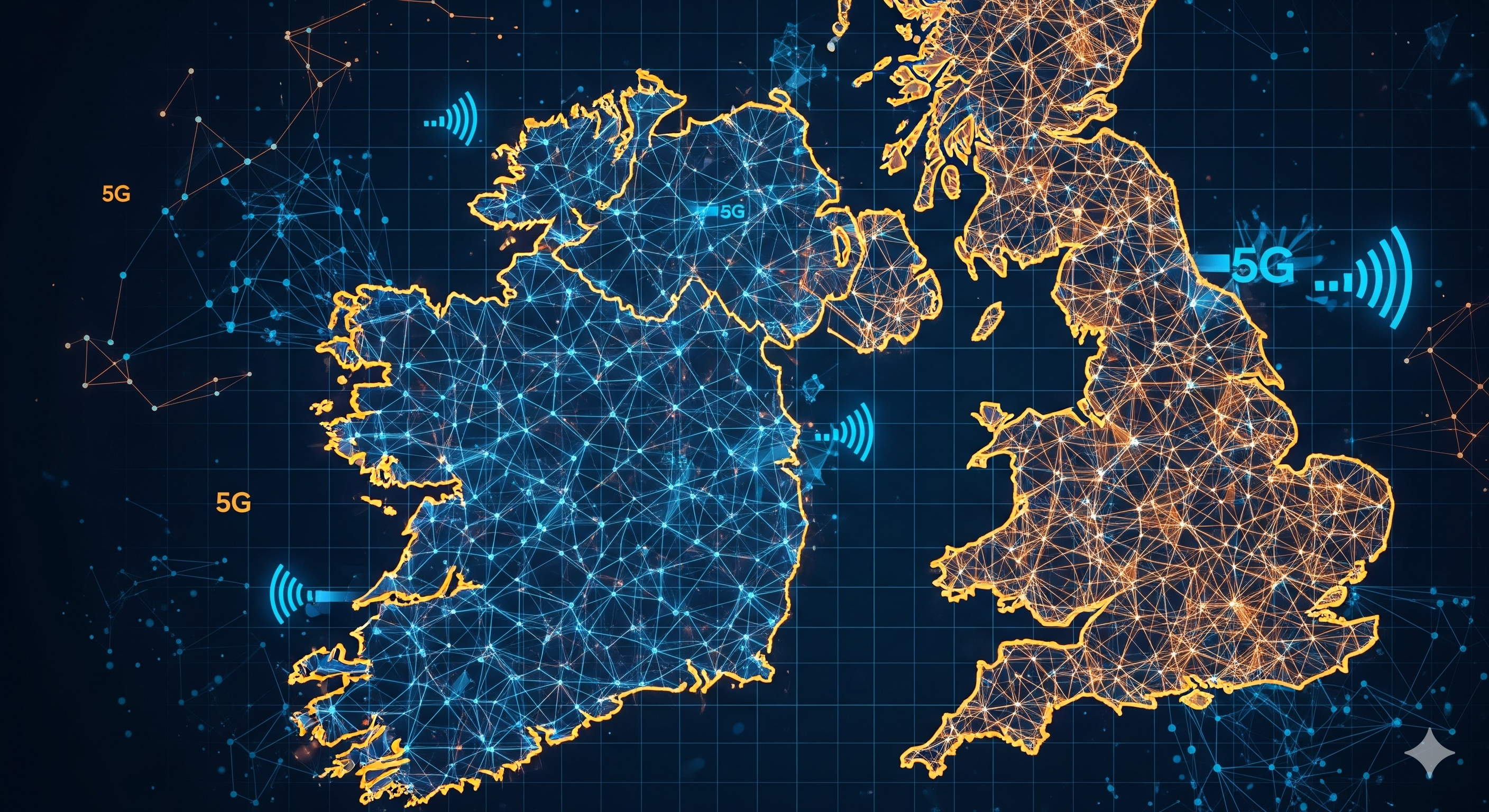 SimFalcon Coverage Map Ireland and UK