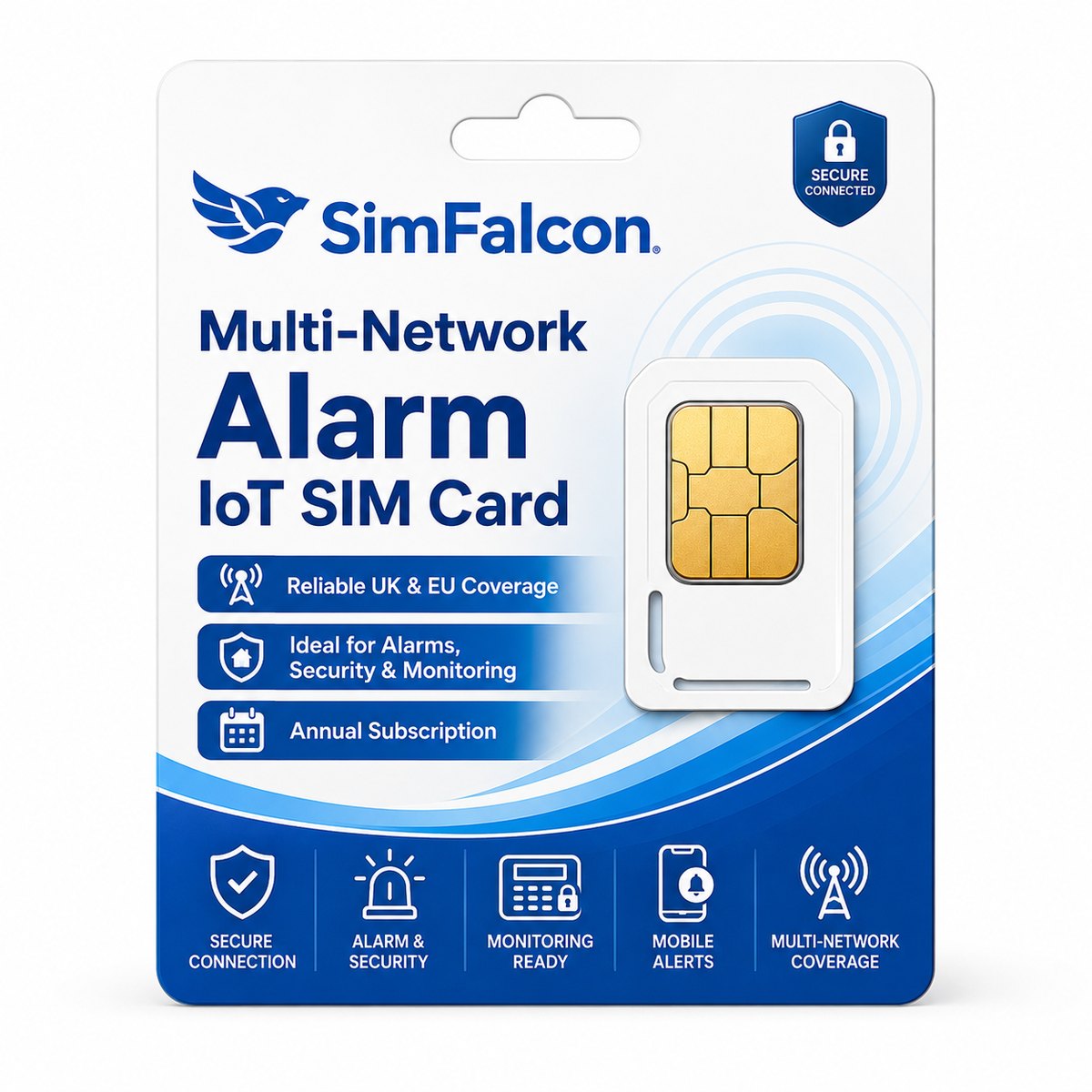 SimFalcon Alarm Standard SIM card