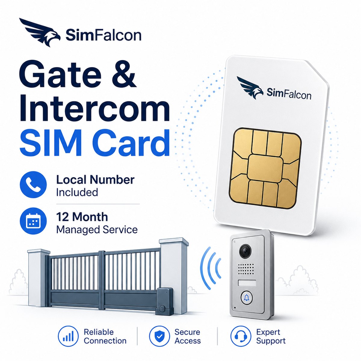 SimFalcon Gate Access SIM card